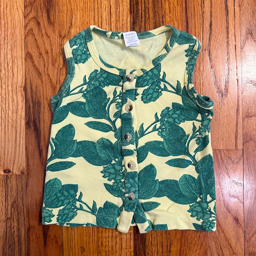 Kate Quinn Floral Button Up Tank Top